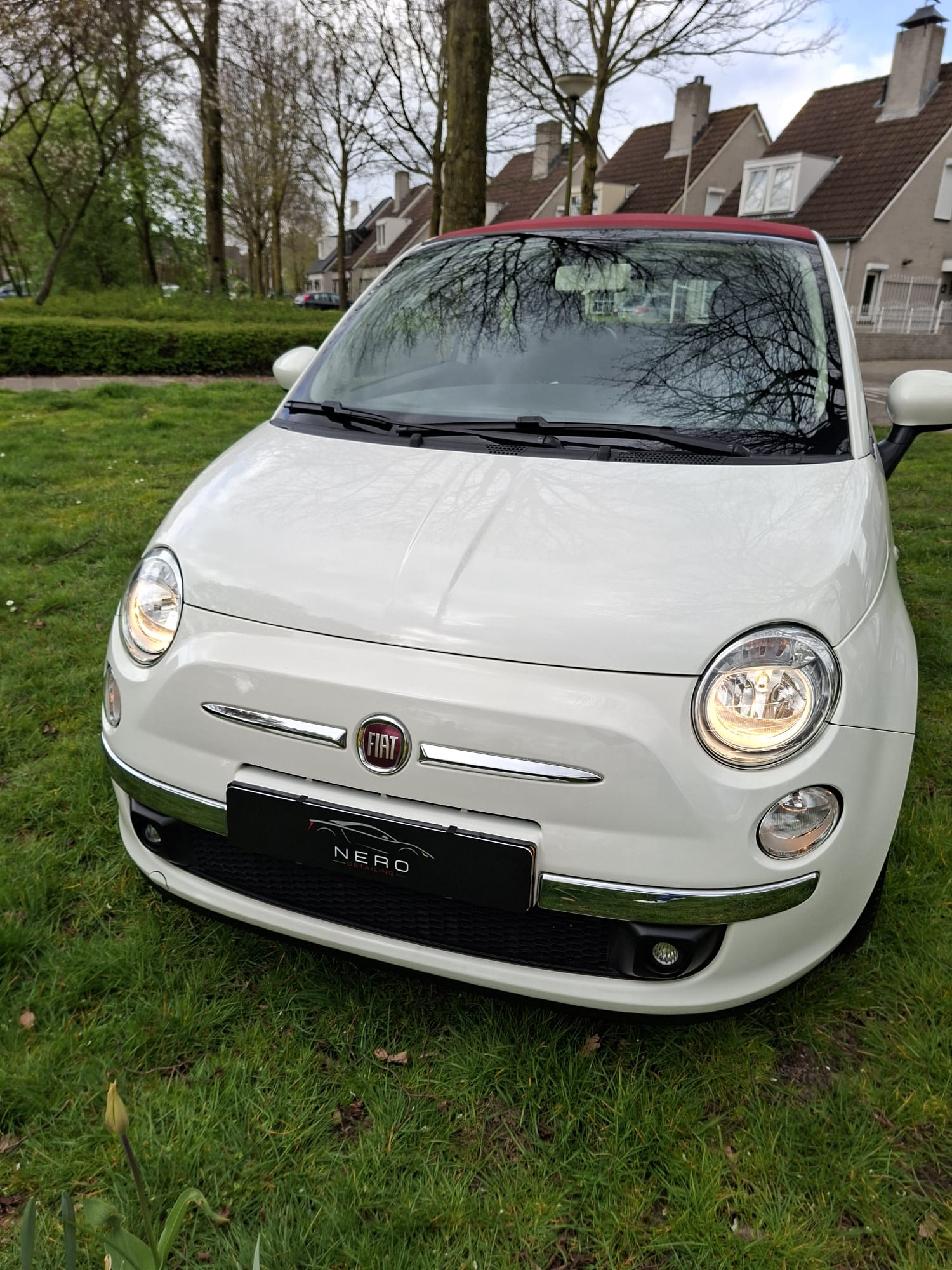 Fiat 500 frontaal